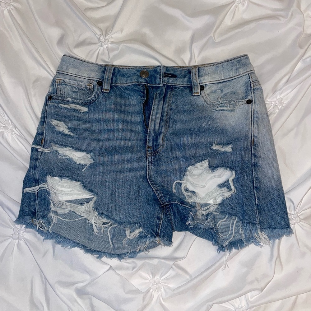 American Eagle high rise jean shorts